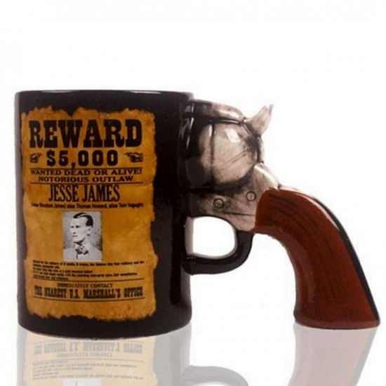 Nostaljik Jesse James Reward Tabanca Kulplu Kupa