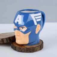 Kaptan Amerika 3D Tasarım Kupa
