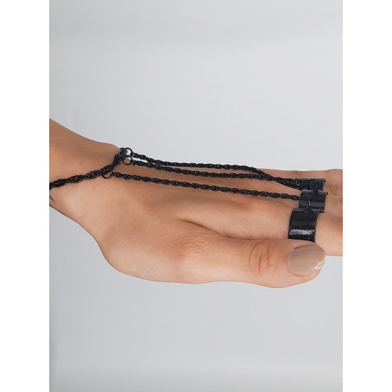 Gothic Siyah Şahmeran Choker