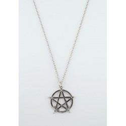Gothic Pentagram Wicca Kolye