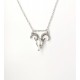 Gothic Punk Goat Head Kolye