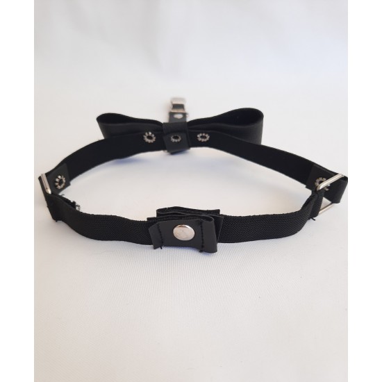 Siyah Kurdeleli Jartiyer Bacak Choker