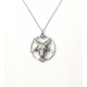 Ters Pentagram Goat Head Kolye