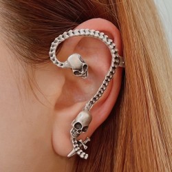 Gothic Skull Elf Küpe