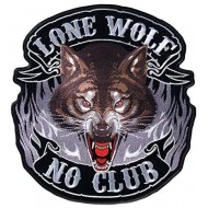 Lone Wolf No Club Back Patch/Yama