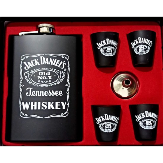 Jack D. 4'lü Shot Bardaklı Matara Seti