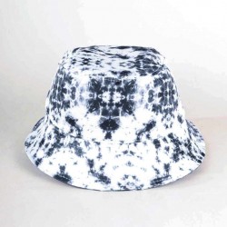 Siyah Beyaz Batik Bucket Şapka