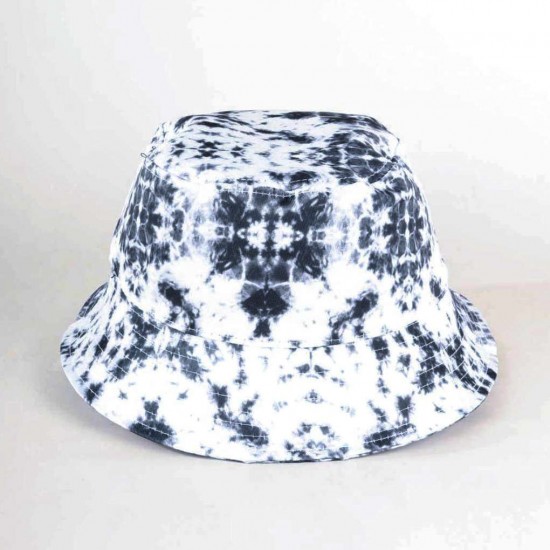 Siyah Beyaz Batik Bucket Şapka