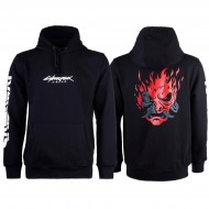 Cyberpunk 2077 Samurai Siyah Kapüşonlu Erkek Sweatshirt