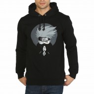 Naruto Hatake Kakashi Siyah Kapşonlu Sweatshirt