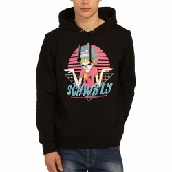 Rick and Morty Get Schwifty Siyah Kapşonlu Sweatshirt