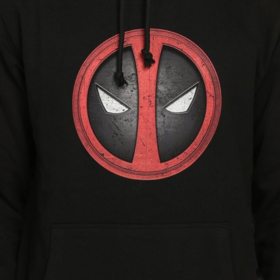 Deadpool Siyah Kapşonlu Sweatshirt