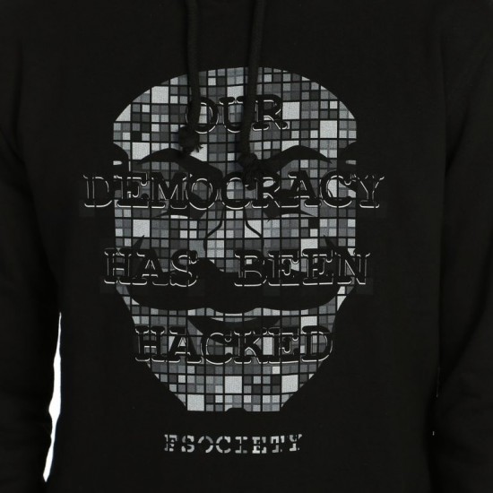 Mr Robot Fsociety Hacker Siyah Kapşonlu Sweatshirt
