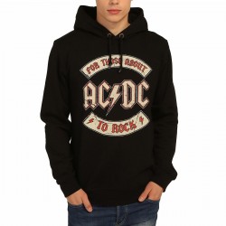 AC/DC For Those About To Rock Siyah Kapşonlu Sweatshirt