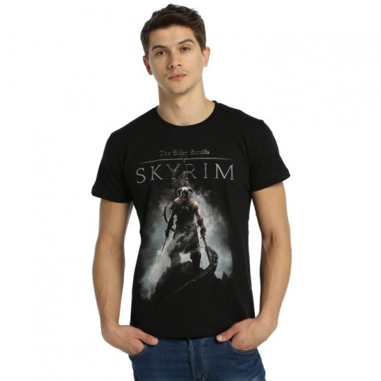 Elder Scrolls Skyrim Siyah Tişört
