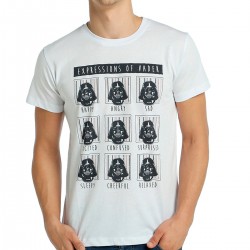 Expressions Of Darth Vader (Star Wars) Beyaz Tişört