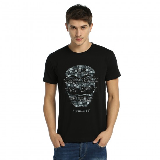 Mr Robot FSociety Maske Siyah Tişört Mr Robot FSociety Maske Siyah Tişört