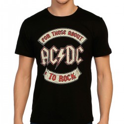 AC/DC Siyah Erkek Tişört