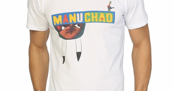 Manu Chao Beyaz Ti ort T shirt Giyim dukkandesign