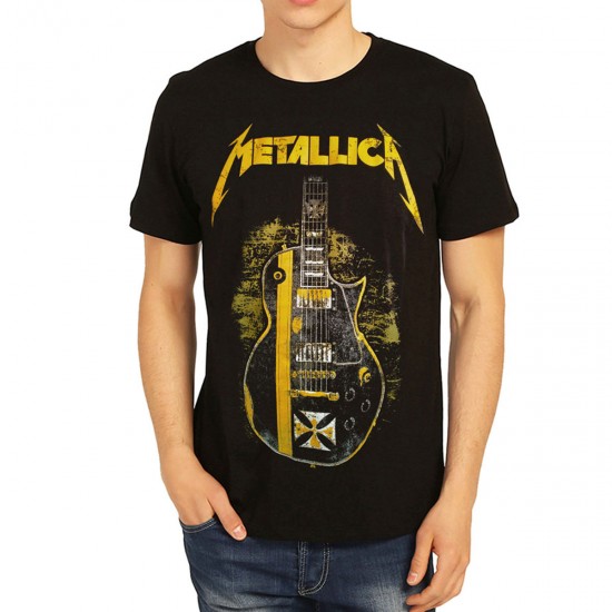 Metallica Gitar Siyah Tişört