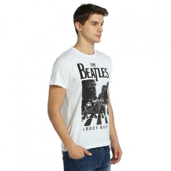 Beatles Beyaz Erkek Tişört