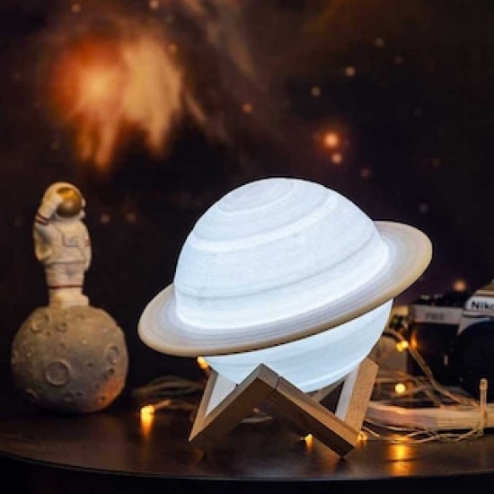 Şarjlı Dokunmatik Satürn Lamba