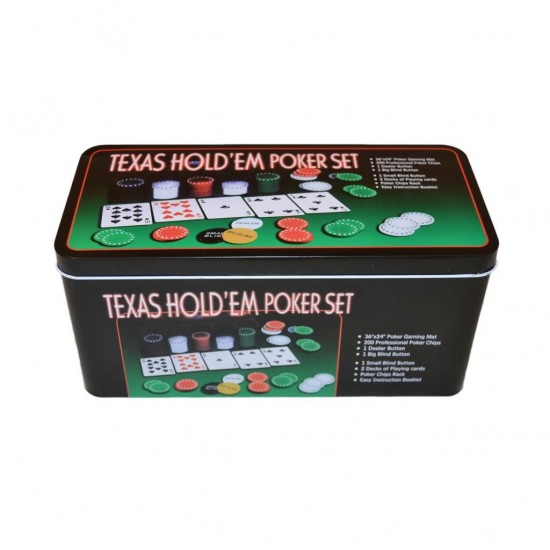 200 Chip Texas Hold'em Poker Set