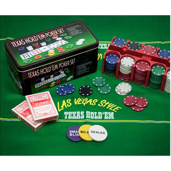 200 Chip Texas Hold'em Poker Set