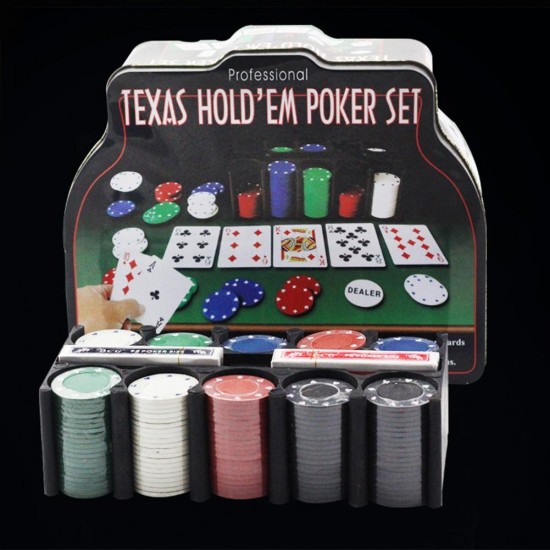 200 Chip Texas Hold'em Profesyonel Poker Set
