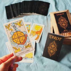 Ahşap Kutulu 78 Kartlı Tarot Seti