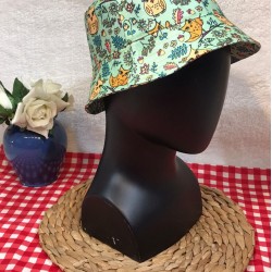 Baykuş Desenli Bucket Şapka