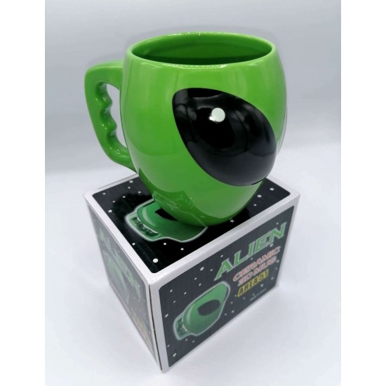 Uzaylı Alien Görünümlü Mug Kupa