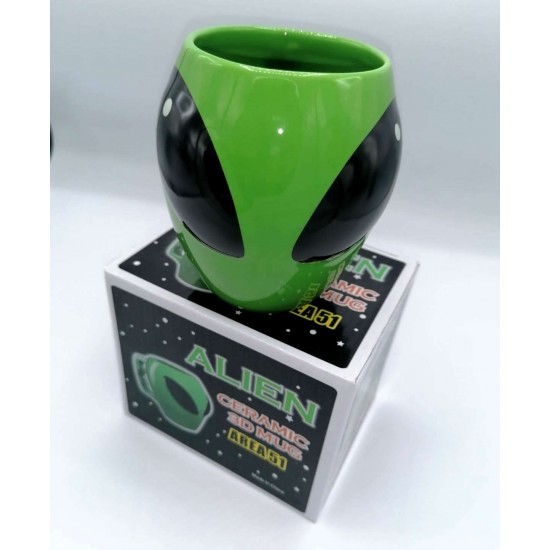 Uzaylı Alien Görünümlü Mug Kupa