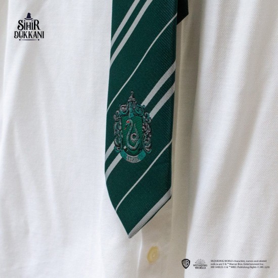 Orjinal Lisanslı Harry Potter Slytherin Öğrenci Kravatı