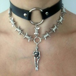 Hangin' Skeleton Gotik Choker