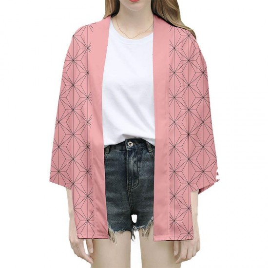 Demon Slayer Karakter Tanjirou Nezuko Shinobu Cosplay Kimono Demon Slayer Karakter Tanjirou Nezuko Shinobu Cosplay Kimono