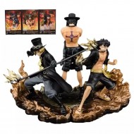 Brotherhood Luffy - Ace - Sabo  3 lu Statü Figür set (One piece)