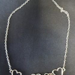 Haçlı Kalp Choker Kolye