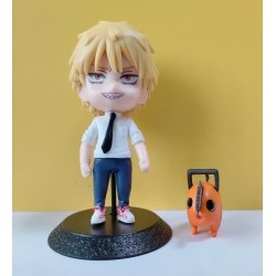 Chainsaw Man Testere Adam Denji Figür + Pochita