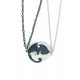 Ying Yang Kedili Çift Kolye Ying Yang Kedili Çift Kolye