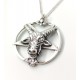 Ters Pentagram Goat Head Kolye Ters Pentagram Goat Head Kolye