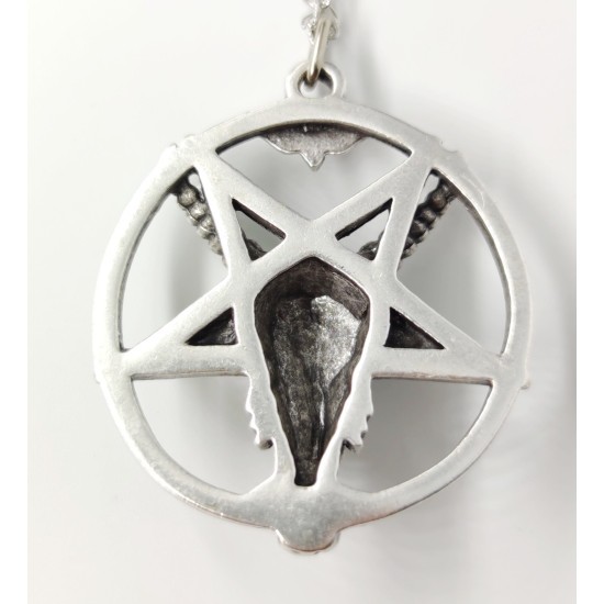 Ters Pentagram Goat Head Kolye Ters Pentagram Goat Head Kolye