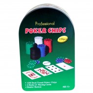 120 Chip Texas Hold'em Profesyonel Poker Set