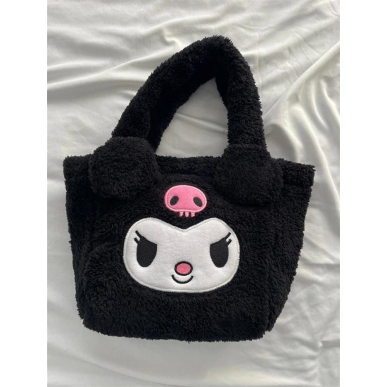 Kuromi Kawaii Peluş Çanta Kuromi Kawaii Peluş Çanta
