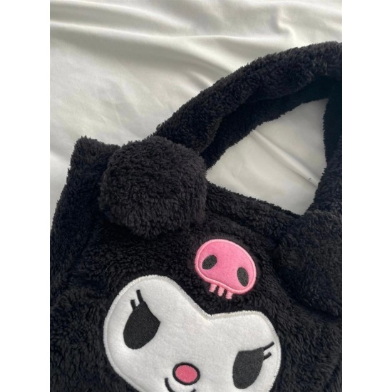 Kuromi Kawaii Peluş Çanta Kuromi Kawaii Peluş Çanta