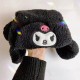 Kuromi Kawaii Siyah Peluş Şapka