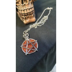 Skull Pentagram Gothic Kolye