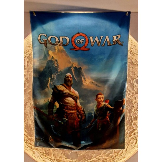 God of War Kratos Atreus Duvar Örtüsü