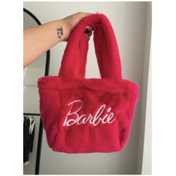Barbie Dark Pink Extra Soft Peluş Çanta
