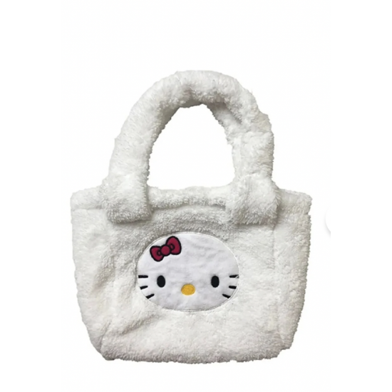 Hello Kitty Beyaz Peluş El Çantası Hello Kitty Beyaz Peluş El Çantası